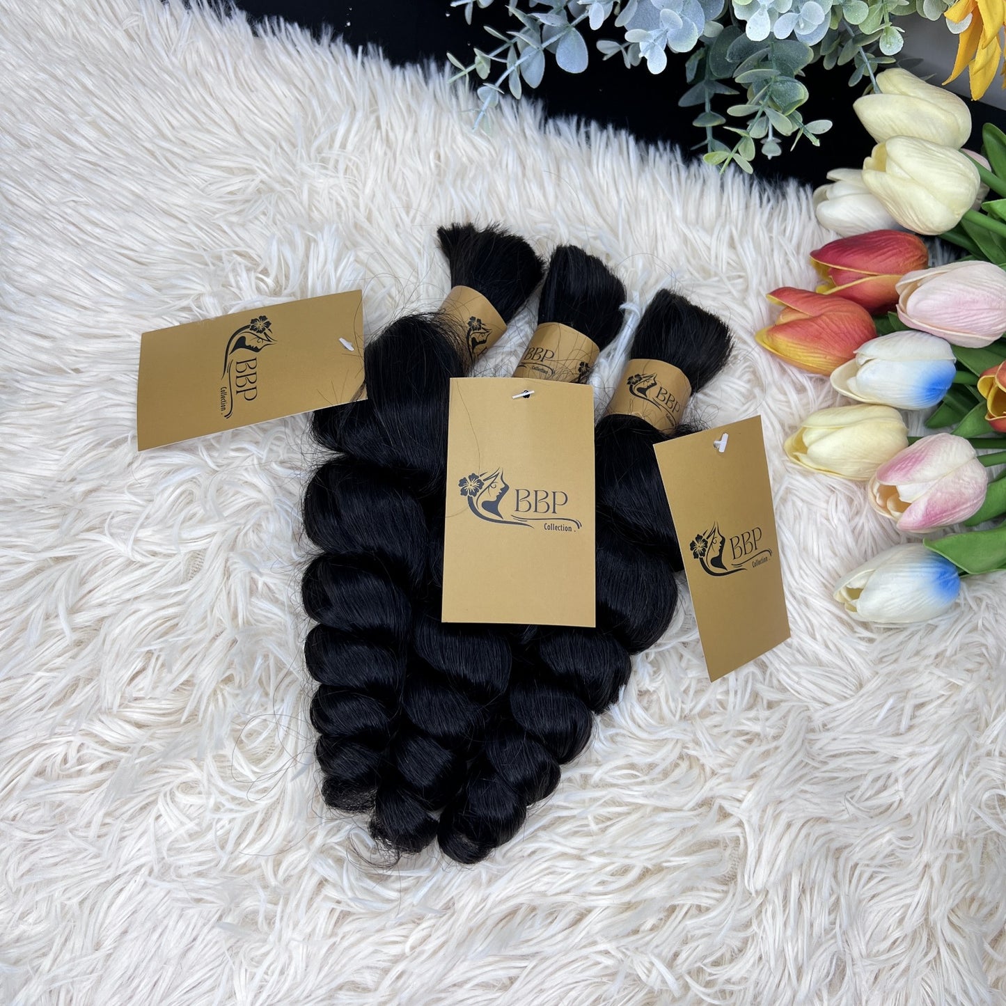 Spiral curl 100% human hair bulk