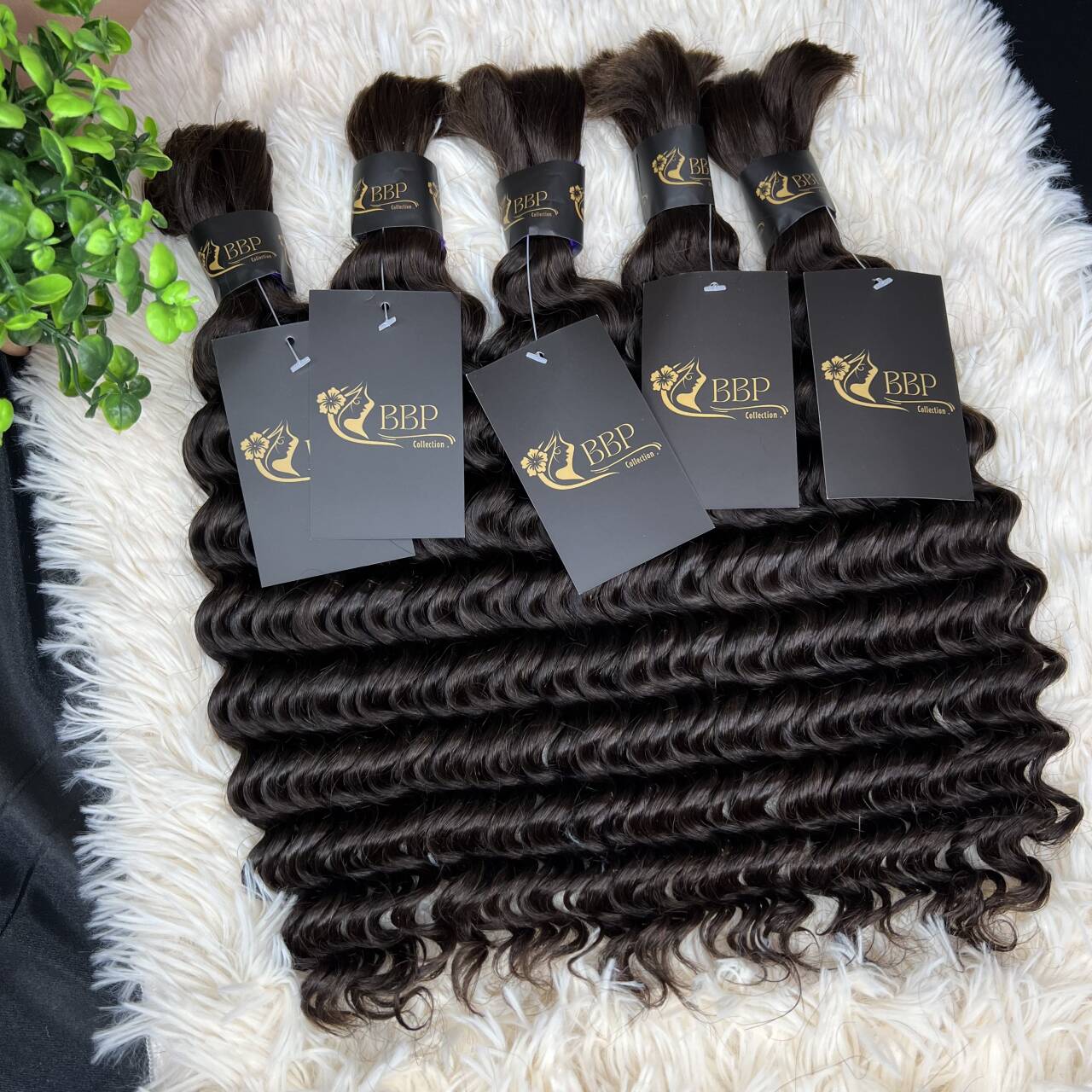 Deep wave 100% human hair bulk