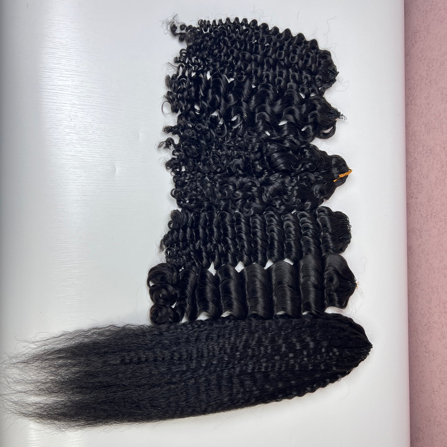 Premium kinky straight,BBP Collection 100% Human Hair Crochet (15A Grade) Crafted from high-quality double drawn human hair,this crochet hair is soft, easy use,durable, reusable.