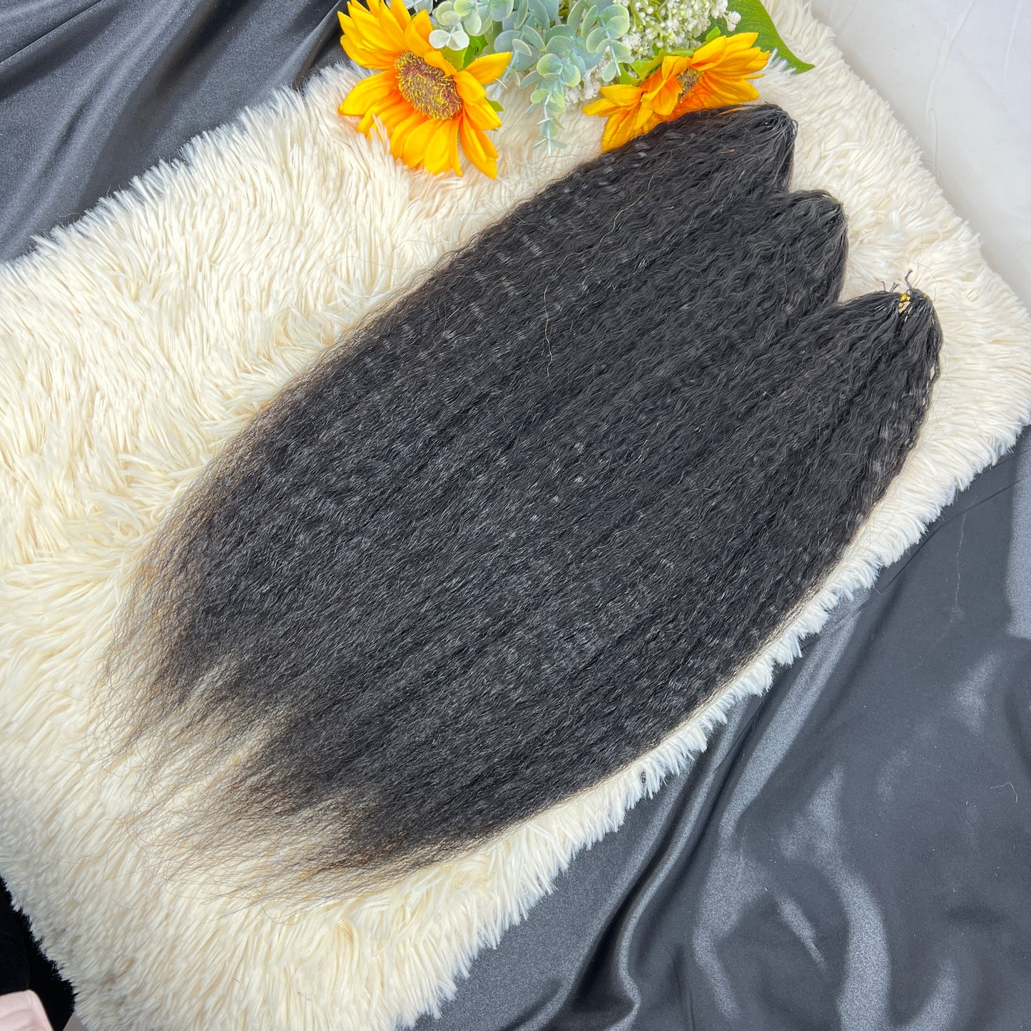 Premium kinky straight,BBP Collection 100% Human Hair Crochet (15A Grade) Crafted from high-quality double drawn human hair,this crochet hair is soft, easy use,durable, reusable.