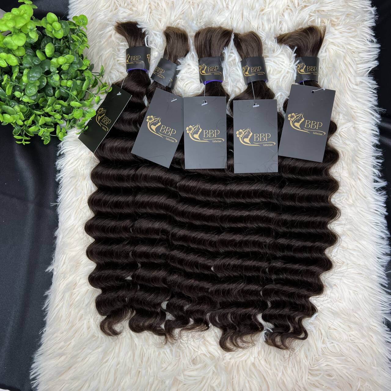 Deep wave 100% human hair bulk