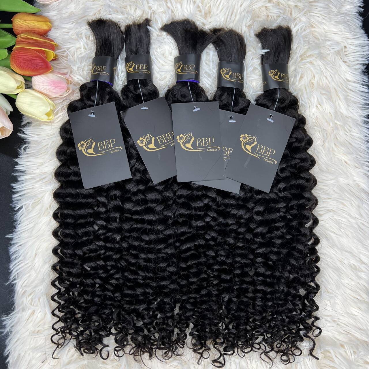 Kinky curly 100% human hair bulk/ bundles