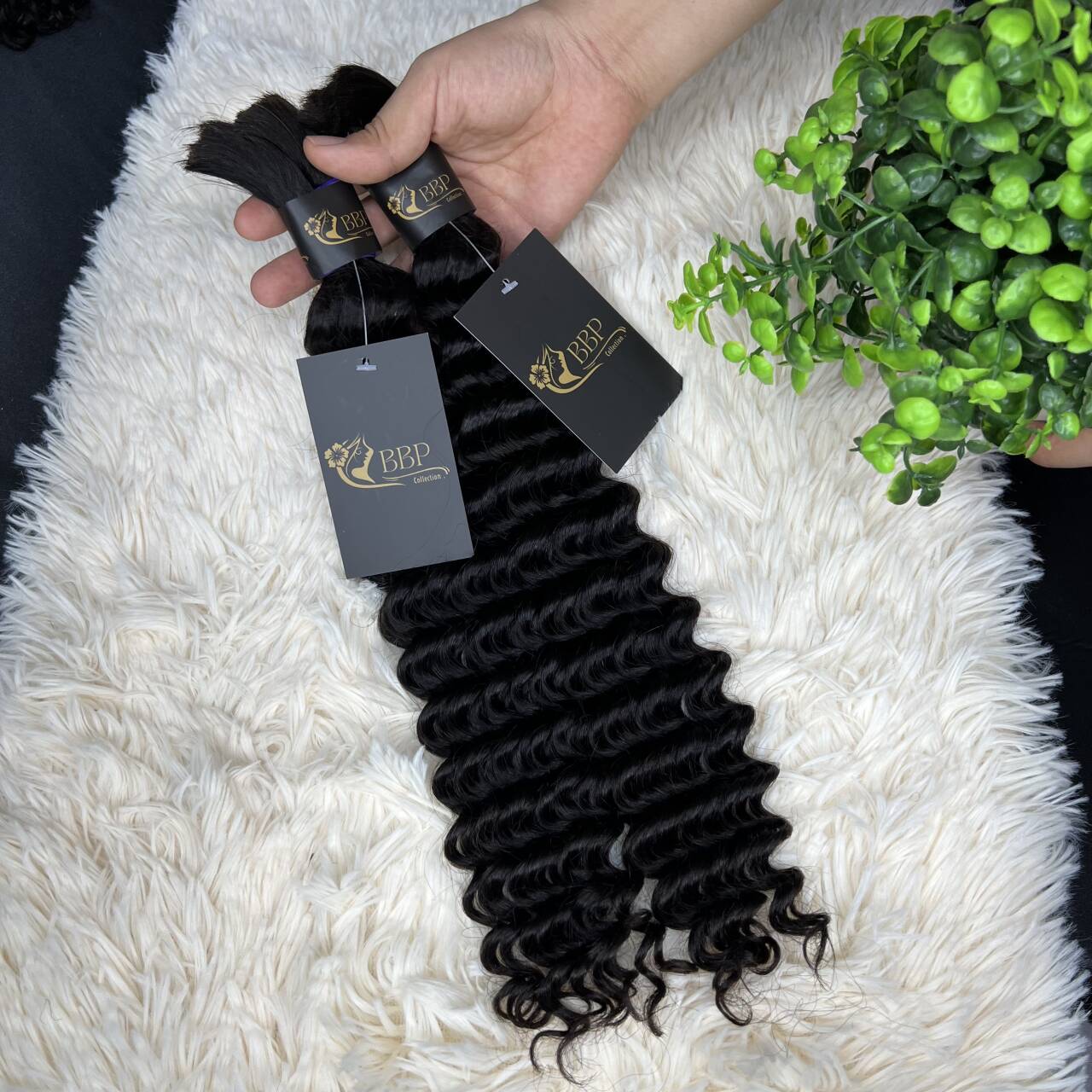 Deep wave 100% human hair bulk