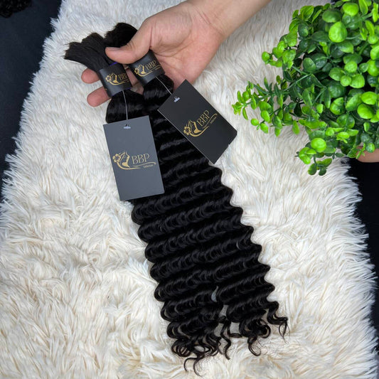 Deep wave 100% human hair bulk