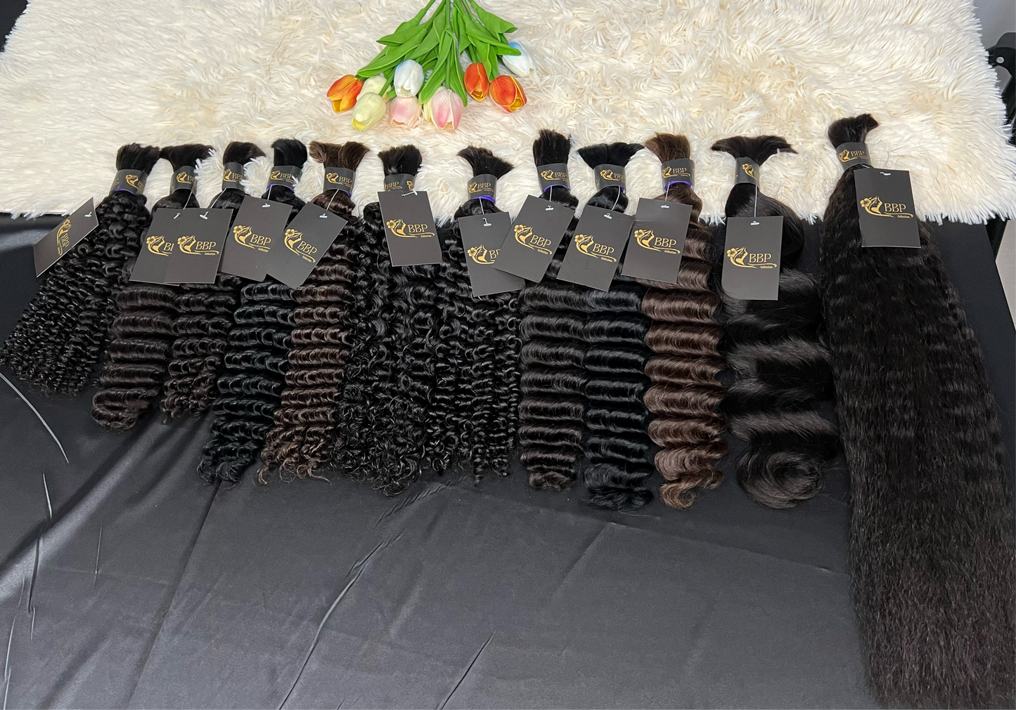 Kinky curly 100% human hair bulk/ bundles