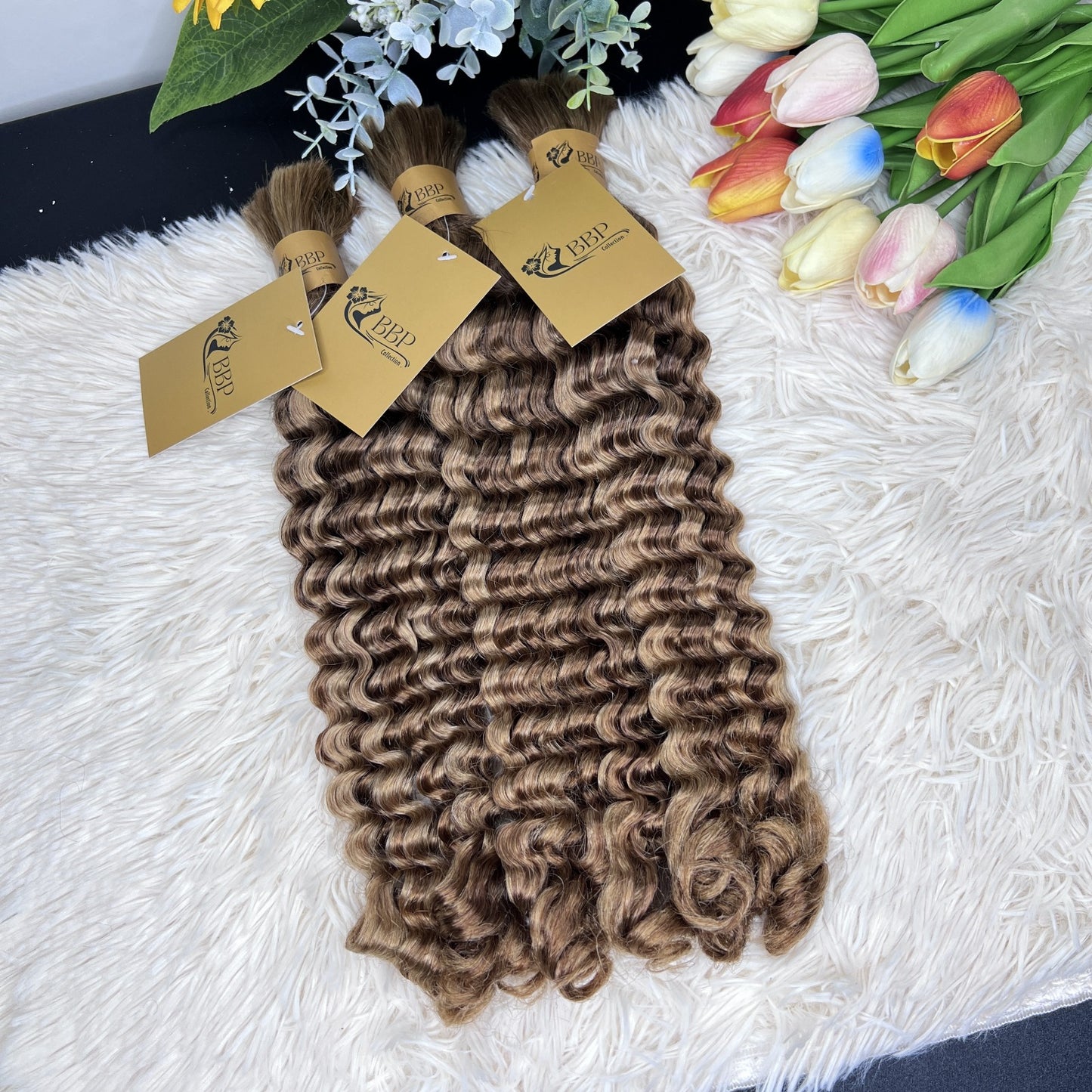 Deep wave 100% human hair bulk