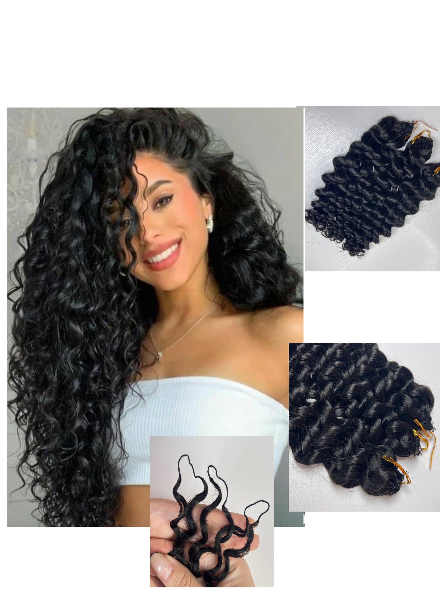 Premium loose Italian curl BBP Collection 100% Human Hair Crochet (15A Grade) Crafted from high-quality double drawn human hair,this crochet hair is soft, easy use,durable, reusable.