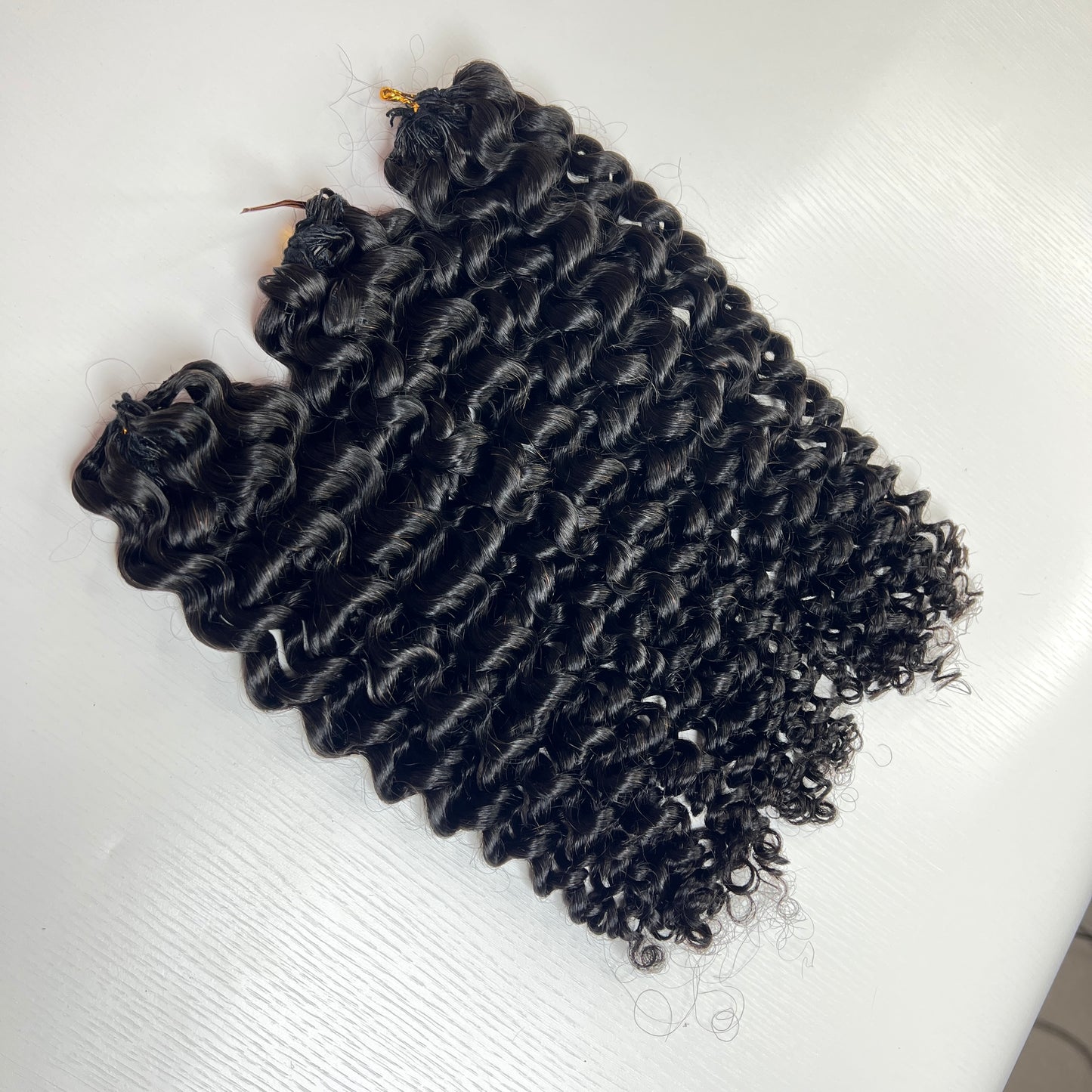 Premium Deep wave  BBP Collection 100% Human Hair Crochet (15A Grade) Crafted from high-quality double drawn human hair,this crochet hair is soft, easy use,durable, reusable.