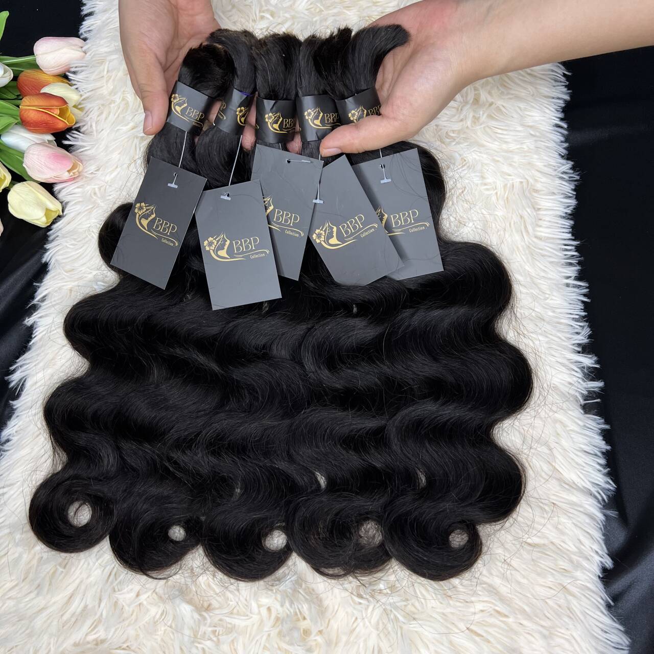 Body wave 100% human hair bulk