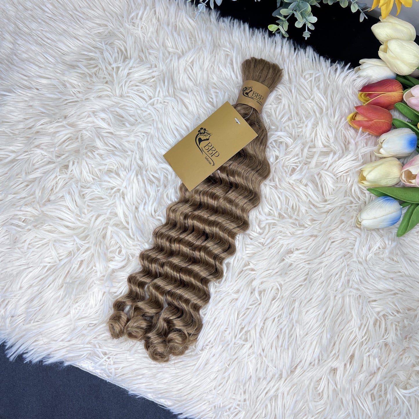 Burmese Loose deep wave 100% human hair bulk.