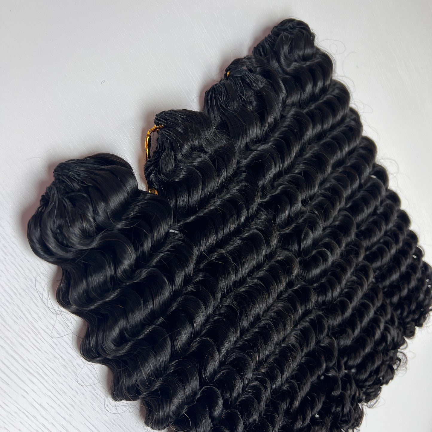 Premium loose Deep BBP Collection 100% Human Hair Crochet (15A Grade) Crafted from high-quality double drawn human hair,this crochet hair is soft, easy use,durable, reusable.