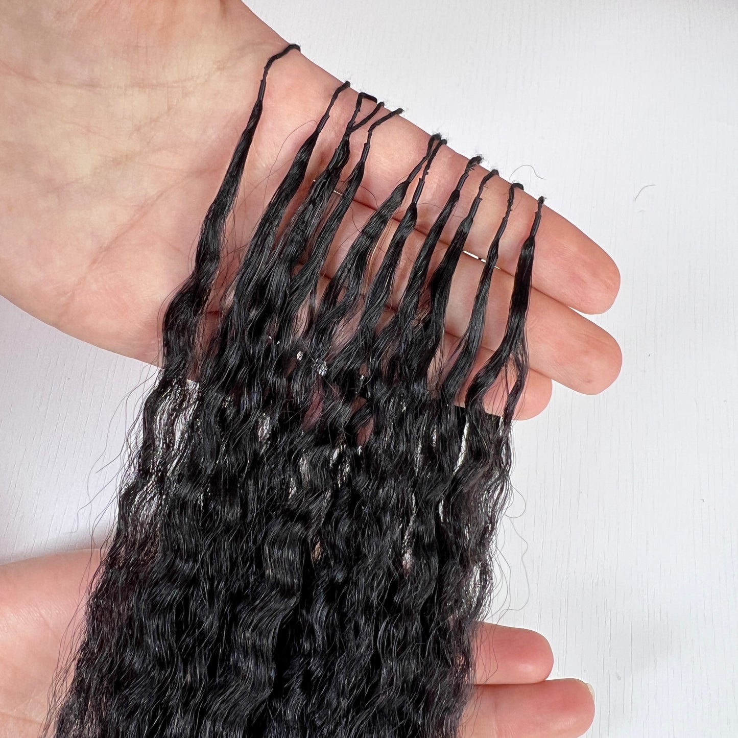 Premium kinky straight,BBP Collection 100% Human Hair Crochet (15A Grade) Crafted from high-quality double drawn human hair,this crochet hair is soft, easy use,durable, reusable.