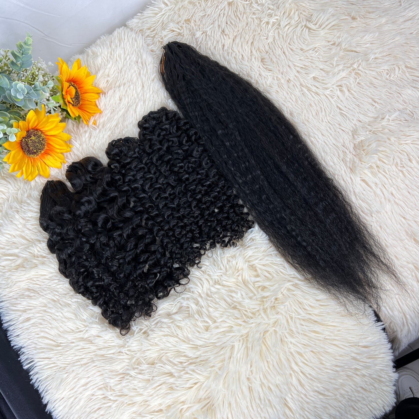 Premium kinky straight,BBP Collection 100% Human Hair Crochet (15A Grade) Crafted from high-quality double drawn human hair,this crochet hair is soft, easy use,durable, reusable.