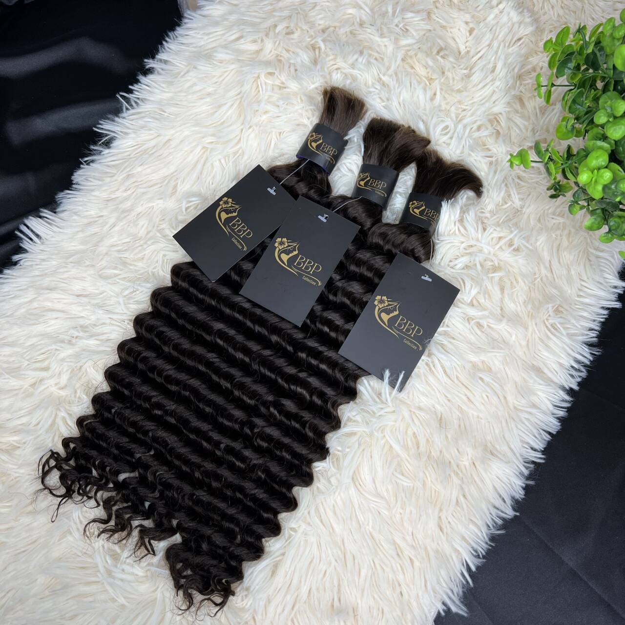 Deep wave 100% human hair bulk