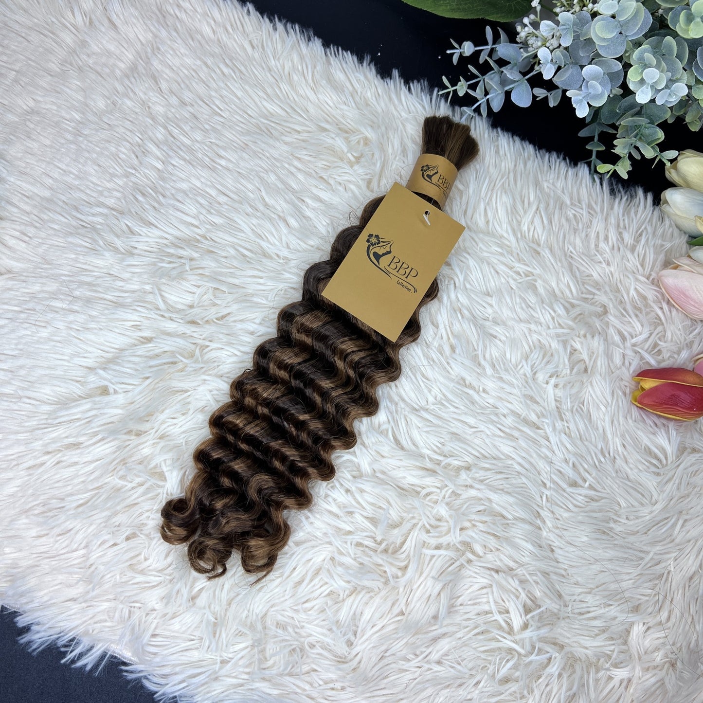 Burmese Loose deep wave 100% human hair bulk.