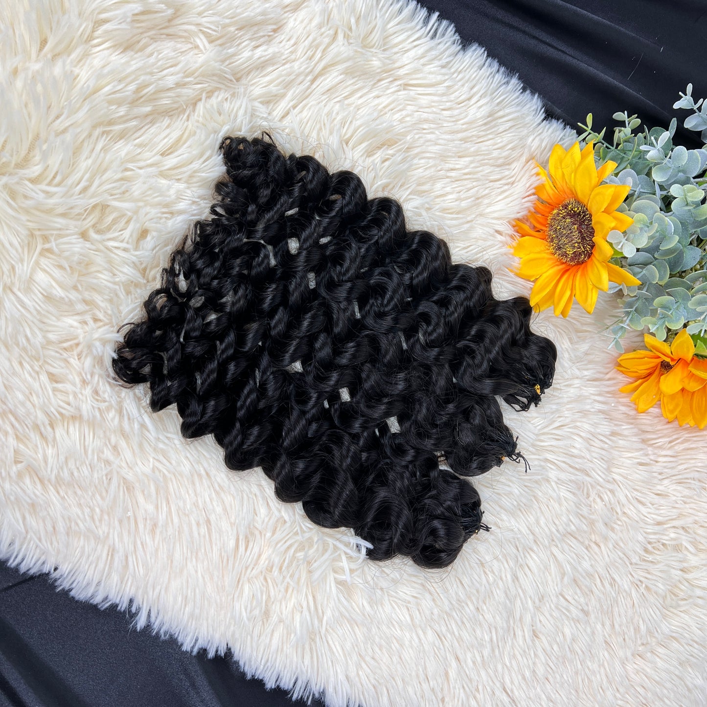 Premium loose Italian curl BBP Collection 100% Human Hair Crochet (15A Grade) Crafted from high-quality double drawn human hair,this crochet hair is soft, easy use,durable, reusable.