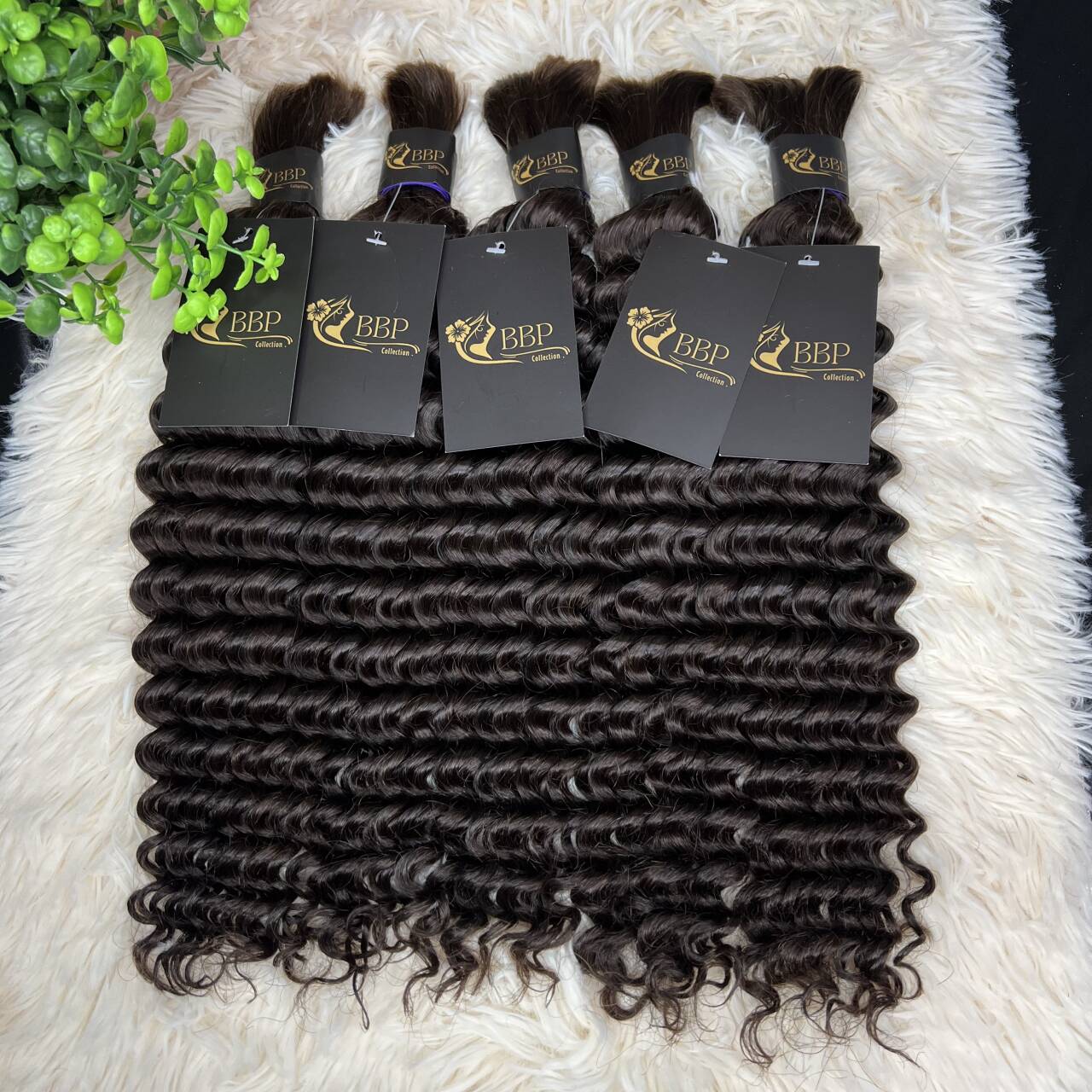 Deep wave 100% human hair bulk