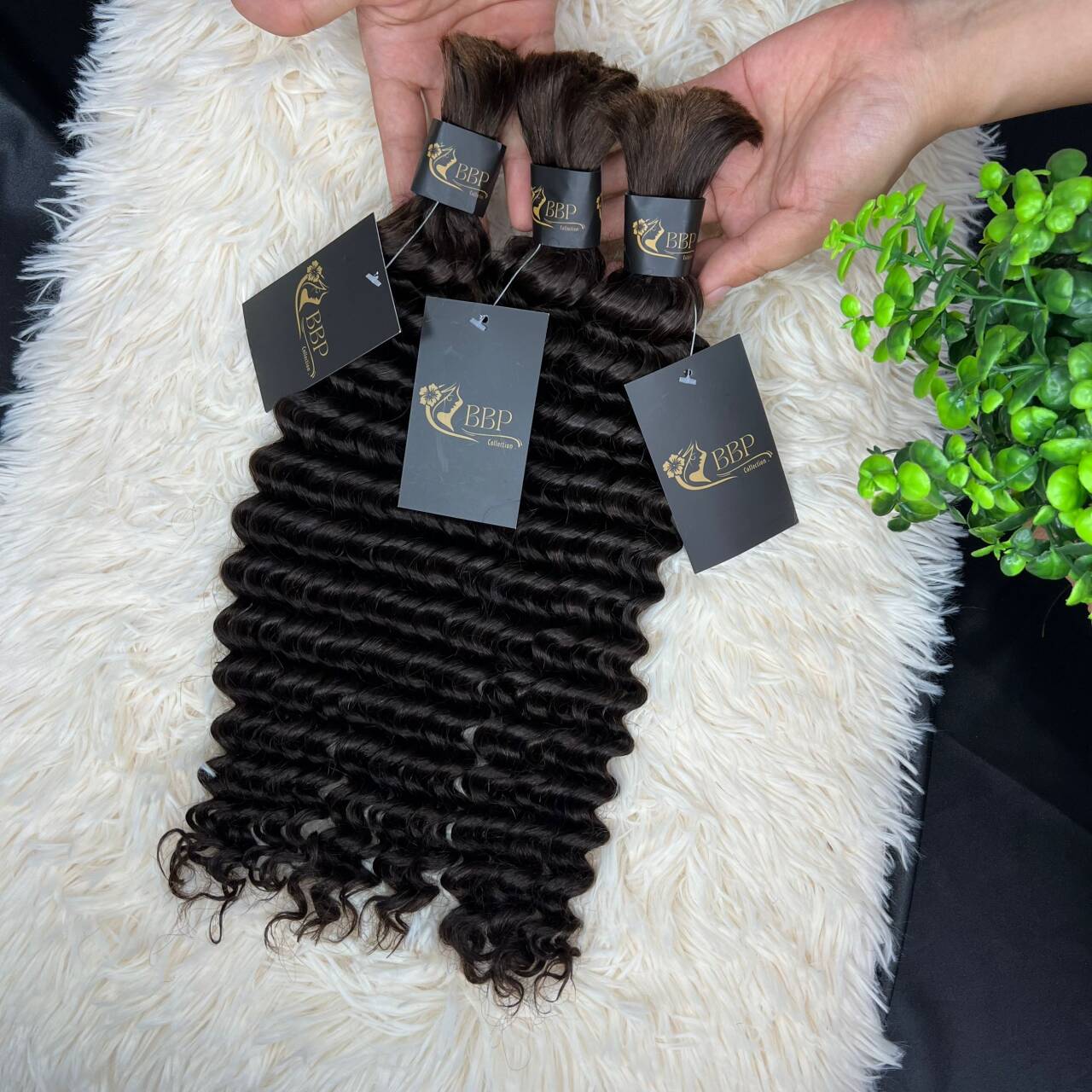 Deep wave 100% human hair bulk