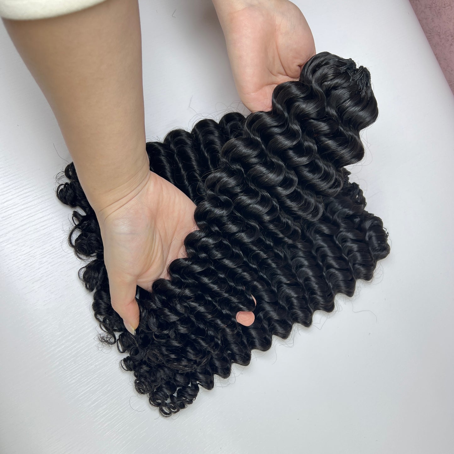 Premium Deep wave  BBP Collection 100% Human Hair Crochet (15A Grade) Crafted from high-quality double drawn human hair,this crochet hair is soft, easy use,durable, reusable.