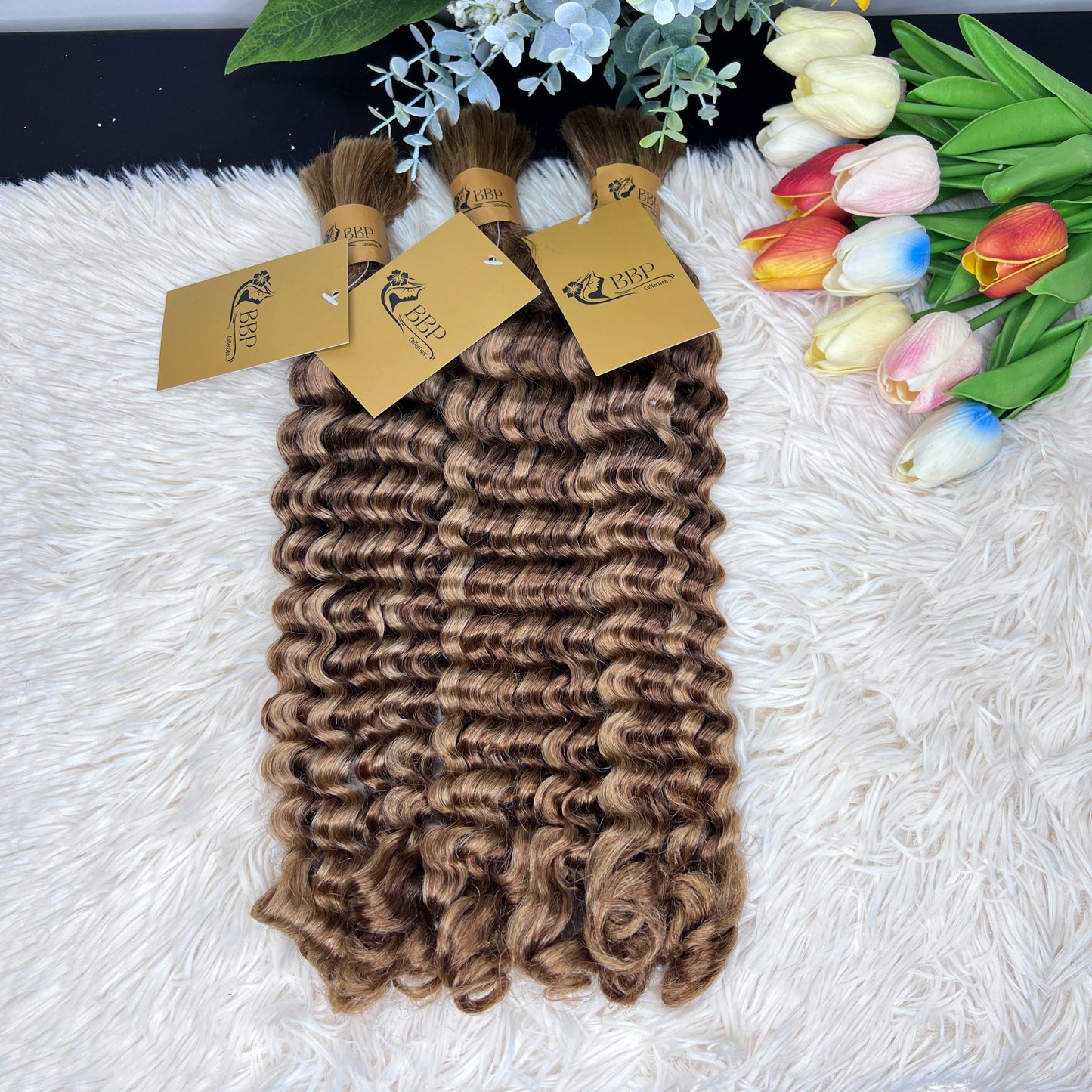 Burmese Loose deep wave 100% human hair bulk.