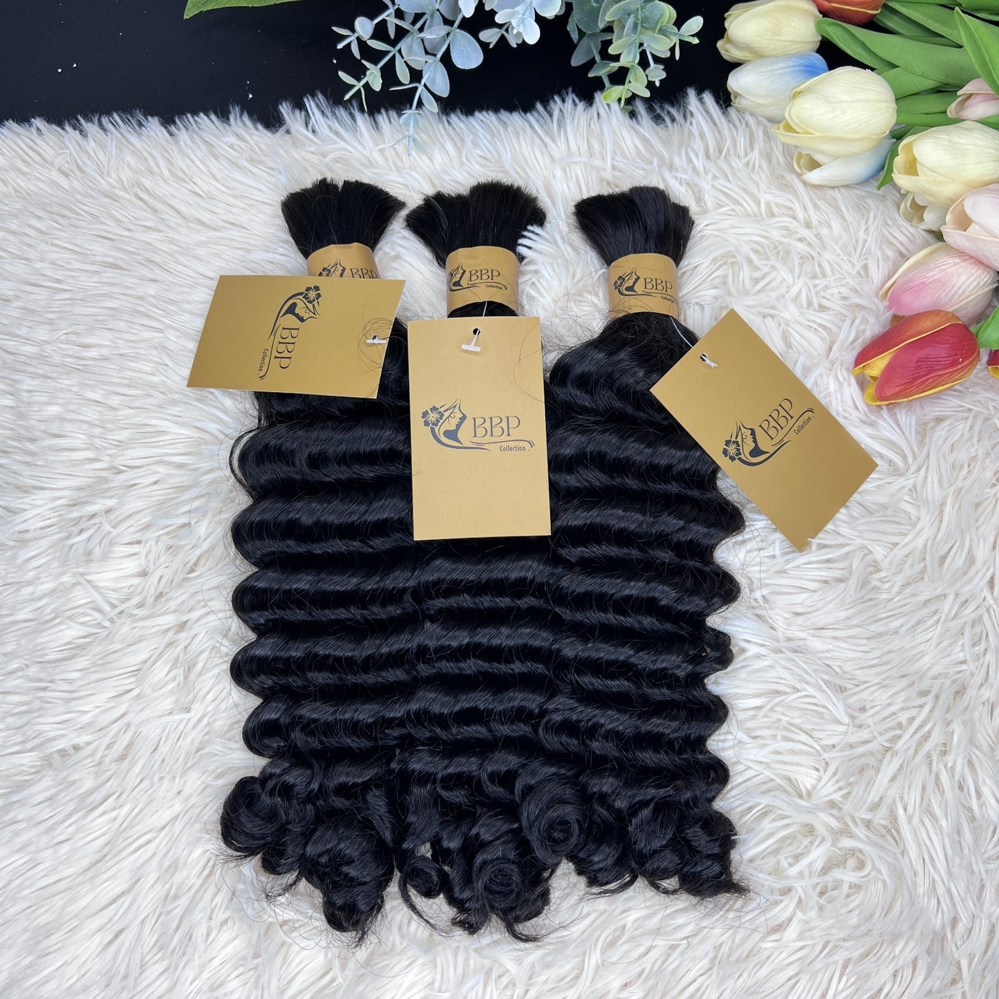 Water wave 100% human hair bulk