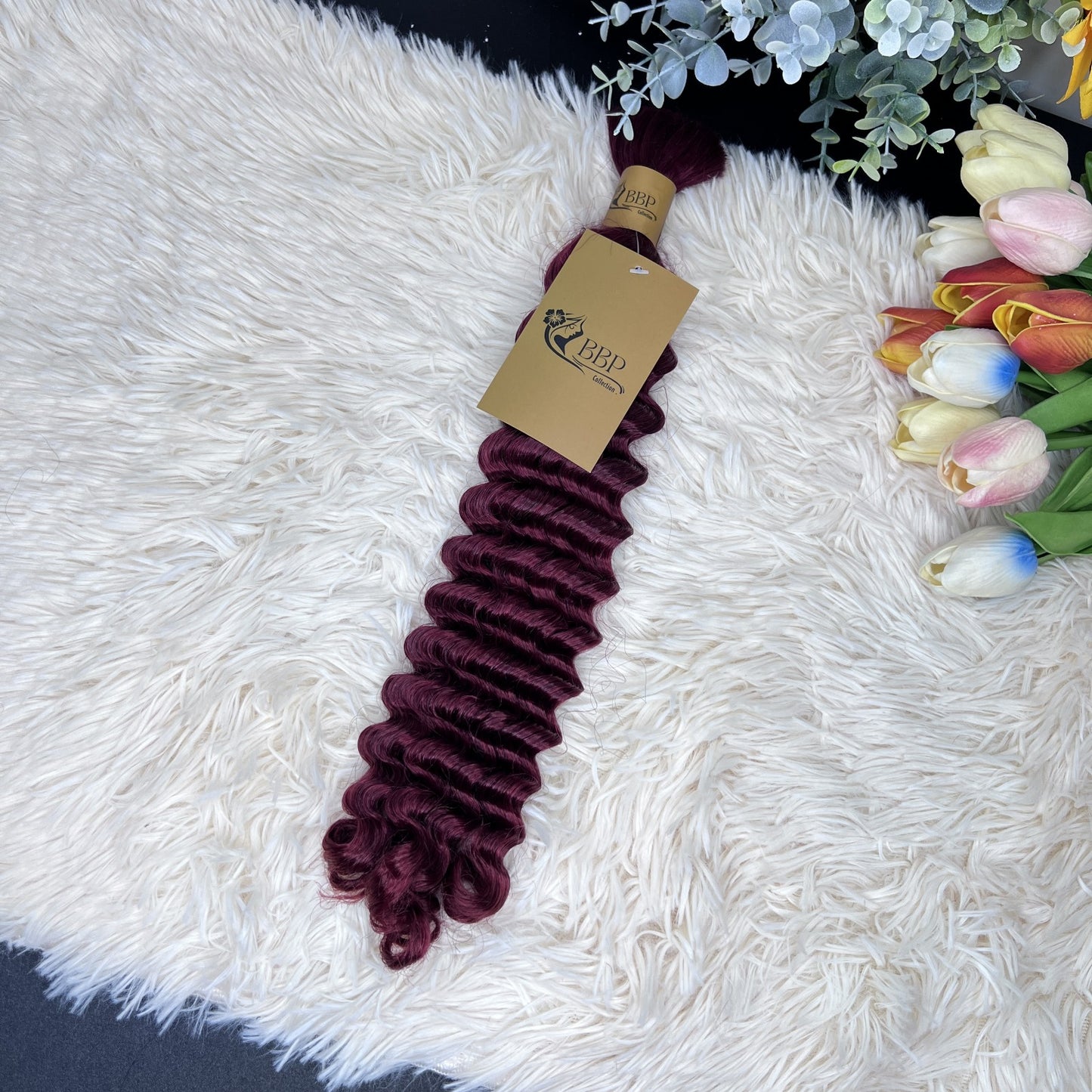 Burmese Loose deep wave 100% human hair bulk.